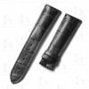 Premium best quality American Alligator OEM custom black 23mm Cartier tank leather straps & watch bands for Cartier Tank & Ronde SOLO watches online from DR Watchstrap - Shop the genuine crocodile handmade leather watch strap and watch band online at a low price