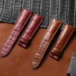 Buy Custom Breguet Type XXI 3810 Brown A American Crocodile leather straps