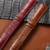 Soft and comfortable American Alligator Crocodile material leather strap