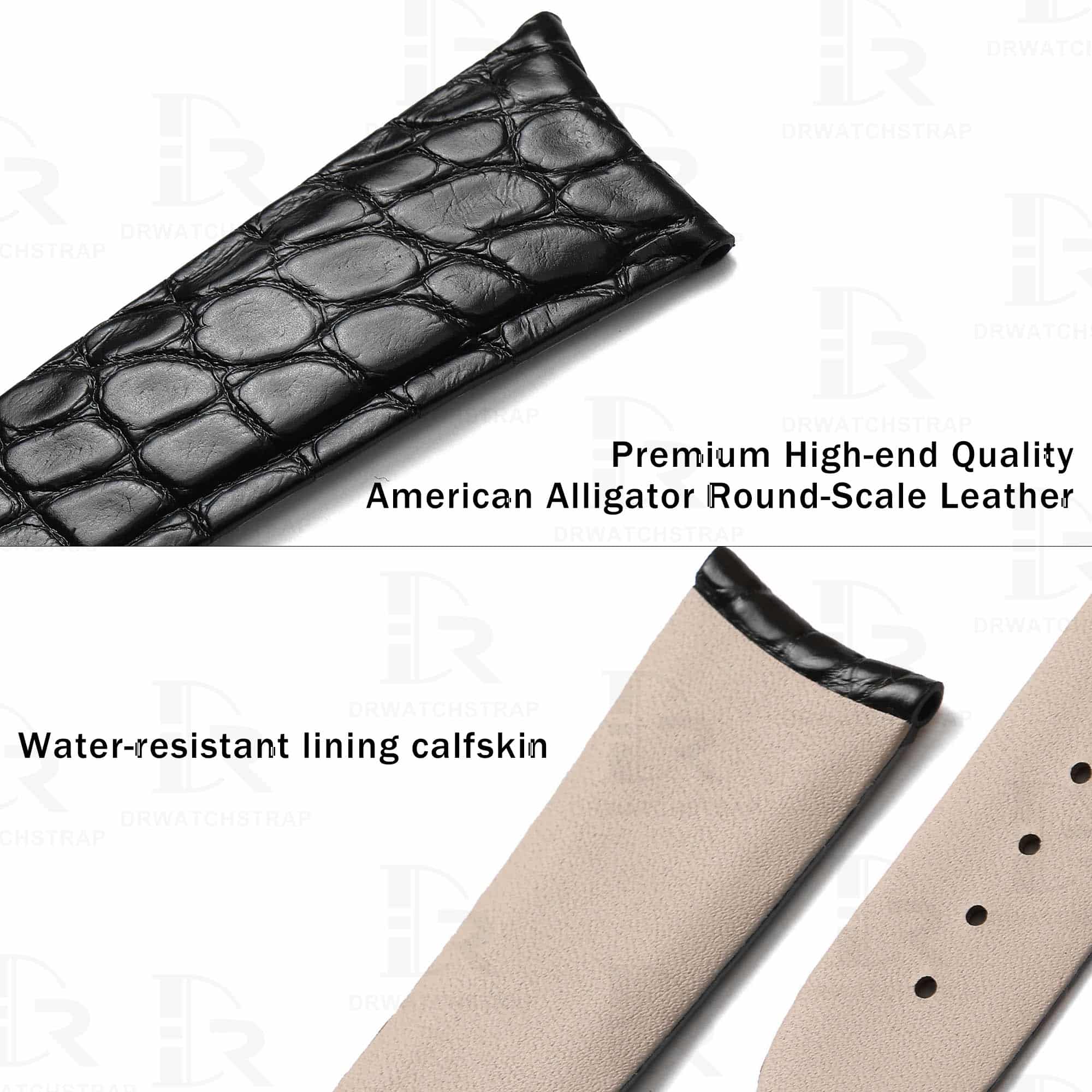Genuine round-scale leather material