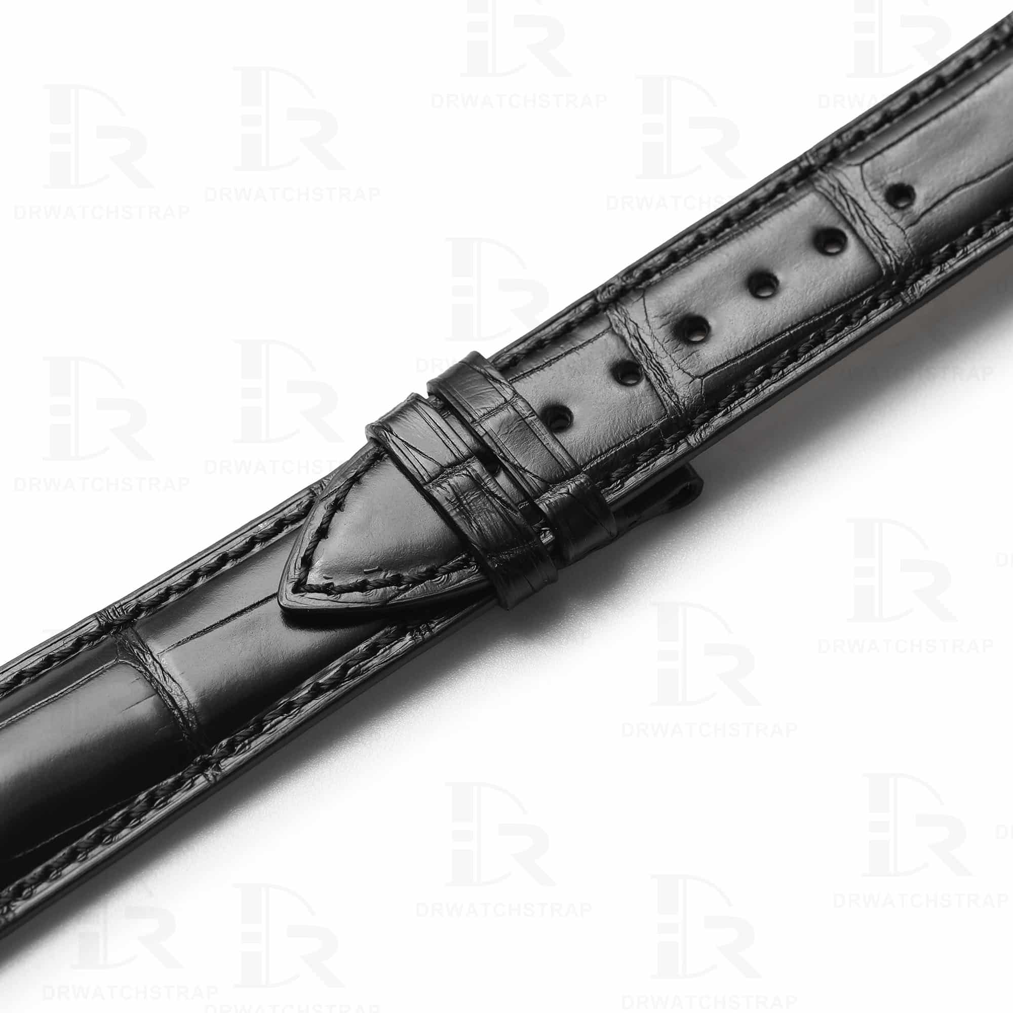 Flexible loops of the Genuine leather watch band