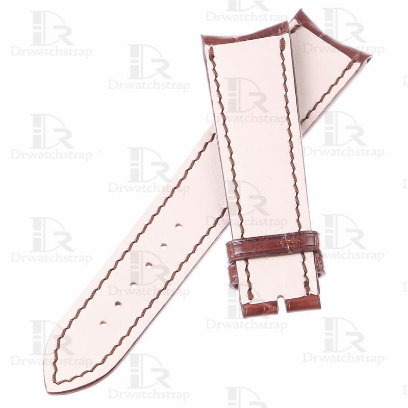 Handmade Girard Perregaux Special Series 49805 brown leather watch strap 20mm 21mm 22mm for sale