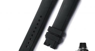Replacement Black silicone Fluoro Rolex Rubber watch strap 19mm 20mm 21mm 22mm waterproof Men Sport watch band