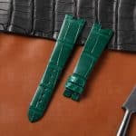 Buy Custom Patek Philippe grand Green Alligator Leather strap Replacement watchbands