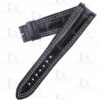 Custom watch strap for sale Jaeger LeCoultre Master Compressor band black leather 21mm
