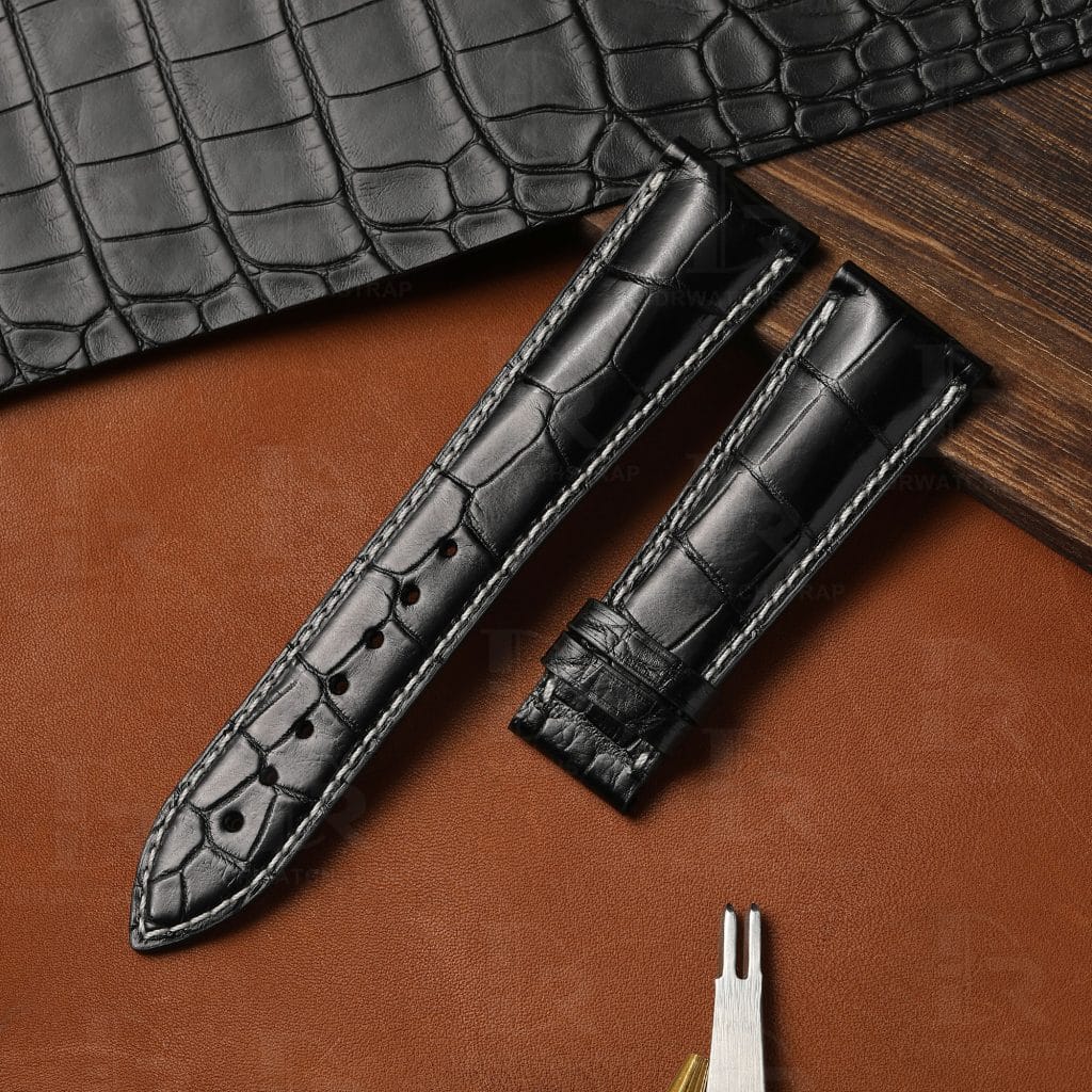 Custom alligator leather watch strap for Breguet Type XXI 3810(Multi-color)