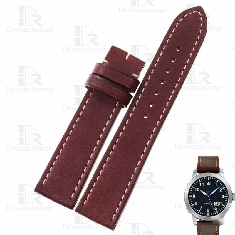 Buy best quality custom OEM premium 20mm Dark Brown calf skin leather Glashutte original straps and watch bands replacement for Glashütte Senator luxury watches - Shop the premium straps & watchbands for sale at a low price
