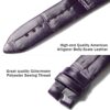 buy custom Piaget Limelight Magic Hour Purple leather watchstraps 20mm for sale (3)