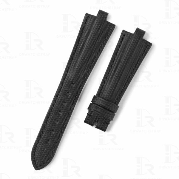 Custom high-end quality blue nylon canvas replacement watch strap & watch band for Bvlgari Diagono Aluminium al38a L3276 watch from DRWatchstrap online - Shop the handmade nylon strap with the best kevlar canvas material at a low price