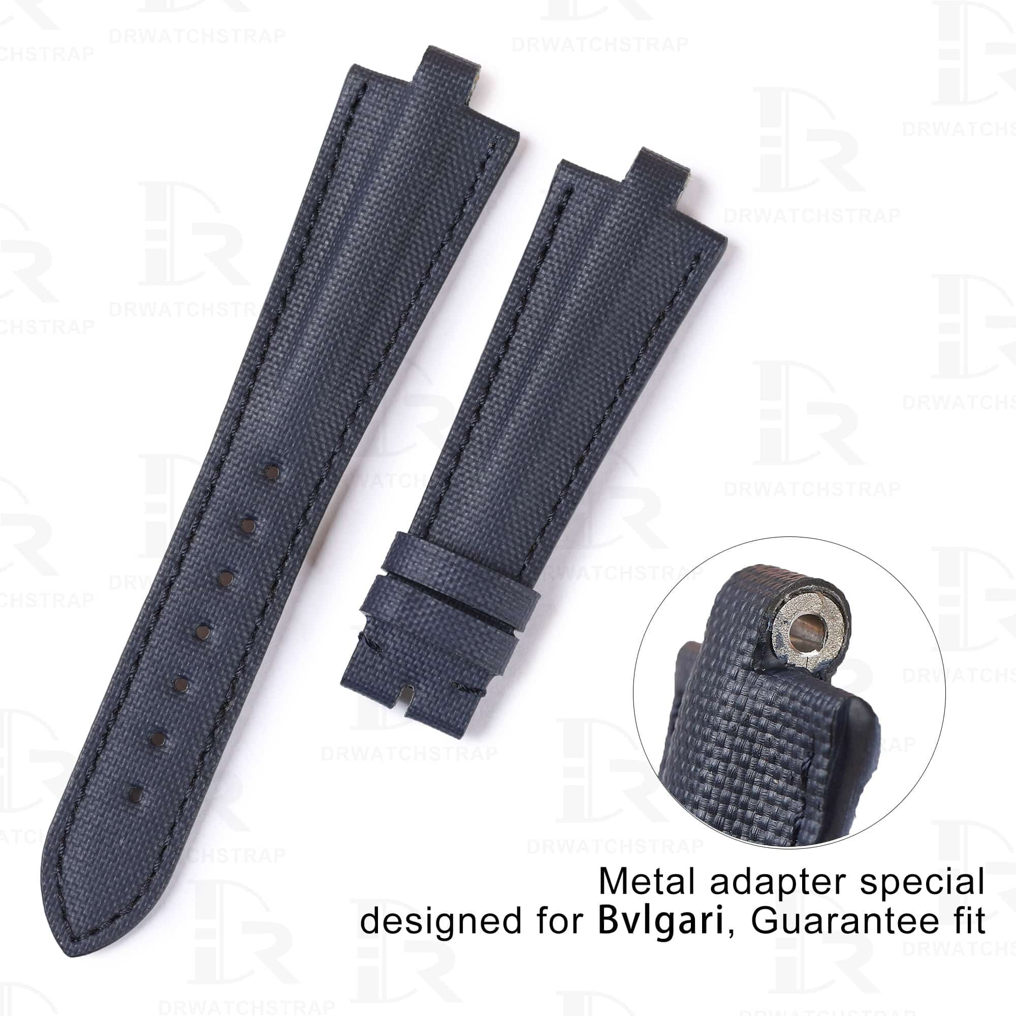 Mental adapter special design for Bvlgari Diagono watches with nylon canvas material