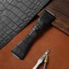 Buy custom Richard Mille RM 016 Black leather strap replacement for sale (1)