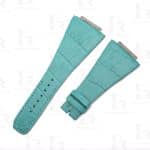 Custom handmade Dark Blue alligator watch band for Uylsse Nardin Marine straps