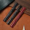 Shop the genuine best quality lizard skinleather material Black Red 20mm custom Rolex straps & watch bands replacement for Rolex luxury watches from DR watchstrap for sale at a low price - shop the premium Grade A leather watch strap and watch band online at a discount price