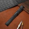 Custom jaeger lecoultre master compressor Black leather watchband 20mm 21mm for sale (1)
