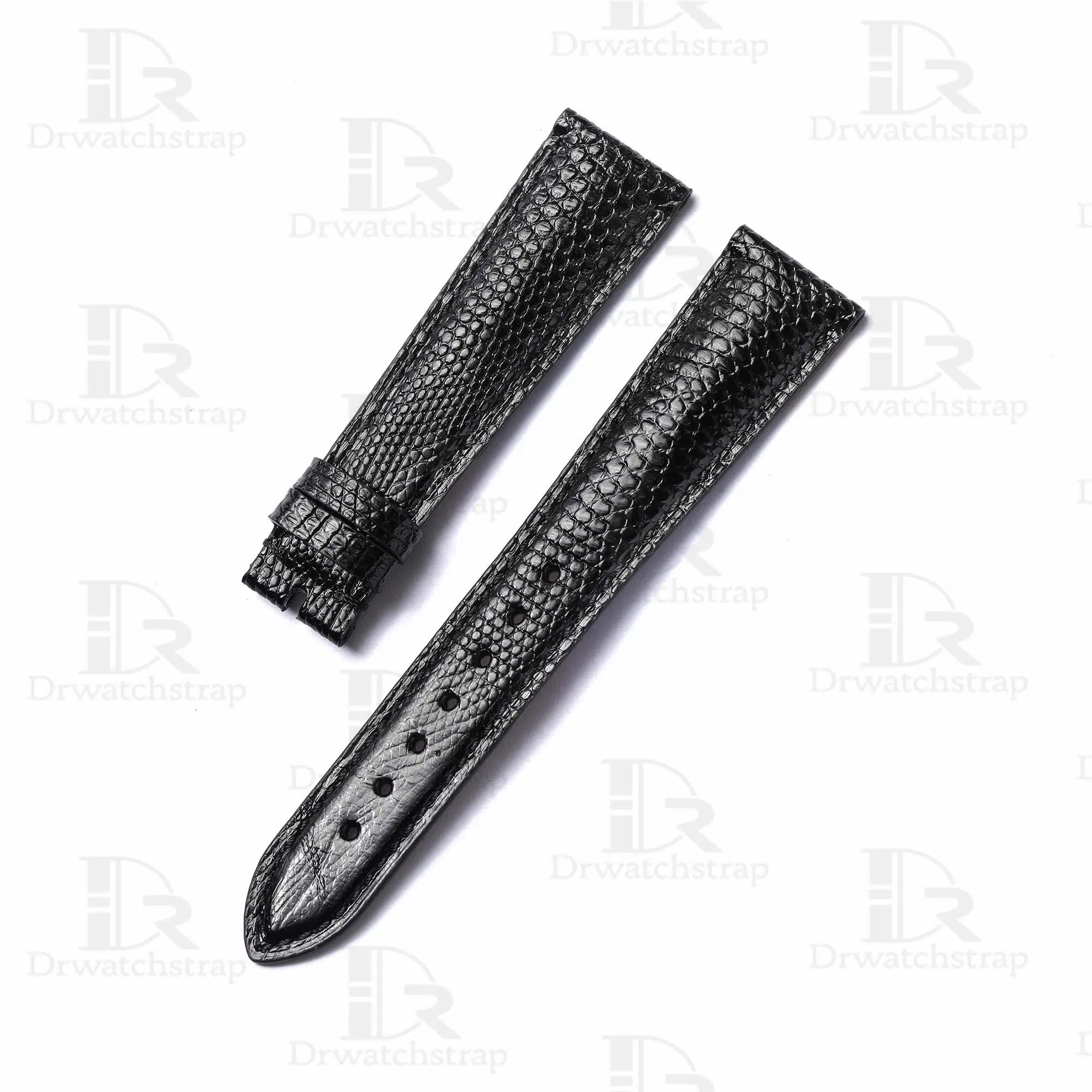 Shop the genuine best quality lizard skinleather material Black 20mm custom Rolex straps & watch bands replacement for Rolex luxury watches from DR watchstrap for sale at a low price - shop the premium Grade A leather watch strap and watch band online at a discount price