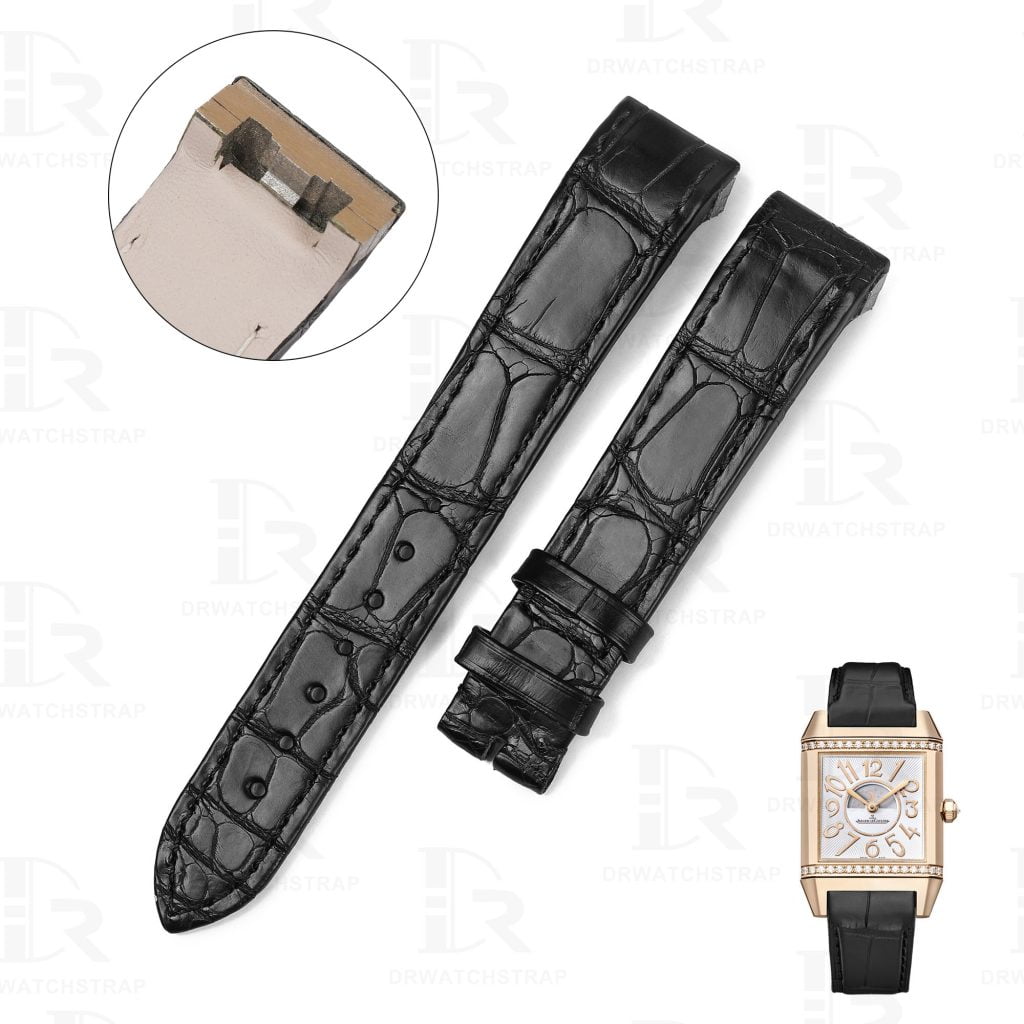 Custom leather Jaeger LeCoultre Reverso watch strap Drwatchstrap
