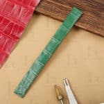 Cartier Santos quickswitch straps gray grey leather alligator
