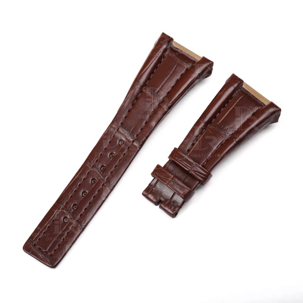 Custom leather watch strap for Bvlgari Ergon - DR watch strap