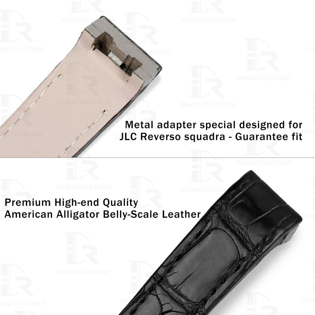 Custom leather Jaeger LeCoultre Reverso watch strap - Drwatchstrap