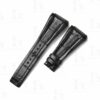 Genuine Black alligator leather watch strap