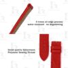 High quality Cartier Tank strap replacement with3 times oil edge and great sewing thread