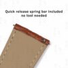 Custom cartier tank Quick Release Brown leather watchbands 16mm 17.5mm 18mm 20mm 23mm handmade for sale (2)