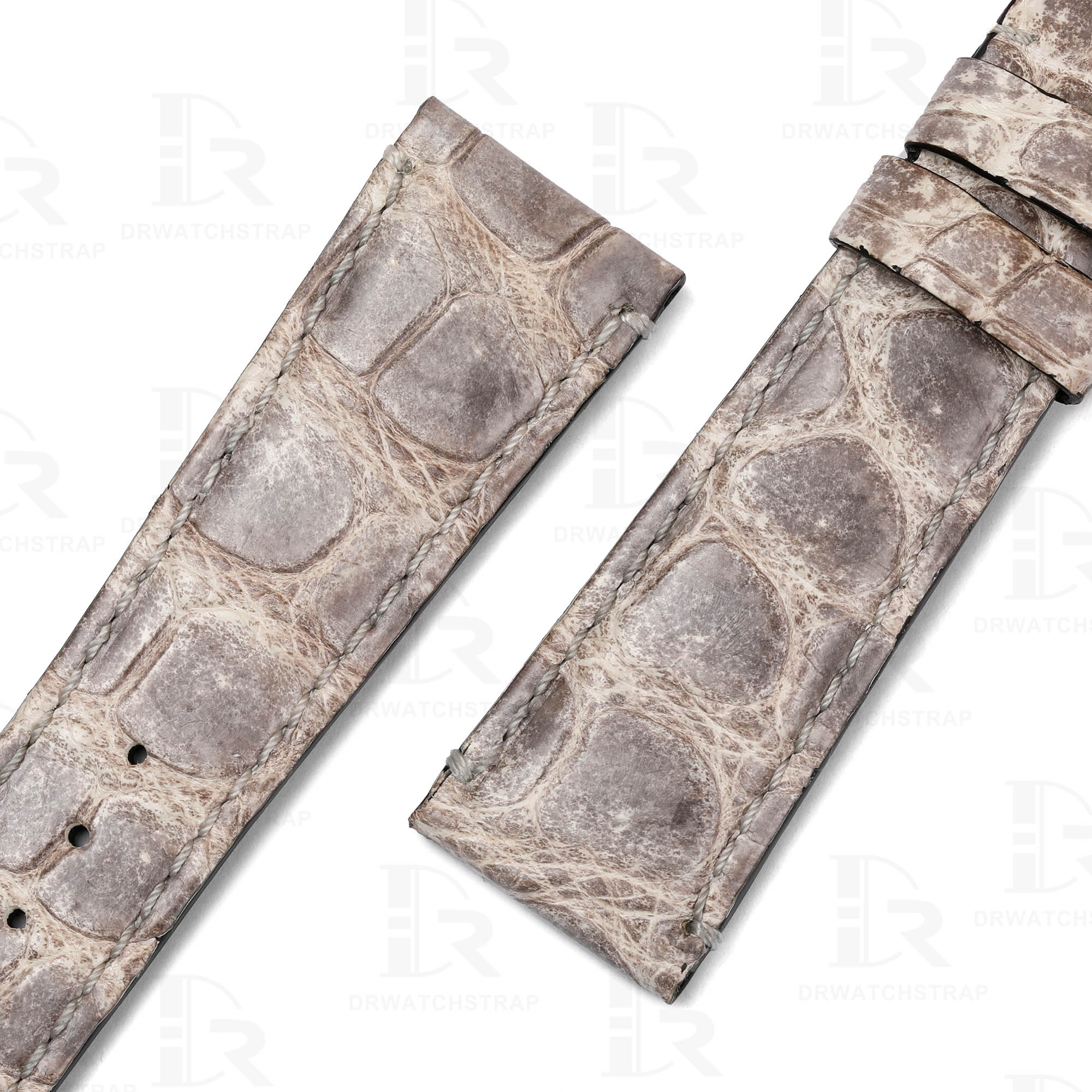 Genuine Himalayan alligator leather Rolex bund band