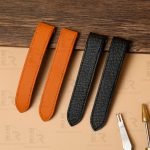 Hermes watch band Single Tour Pink Epson Heure H leather strap replacement