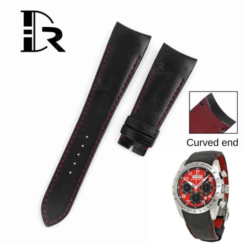 Tudor Fastrider Ducati Red Chronograph 42000 watch band replacement custom handmade 22mm 24mm