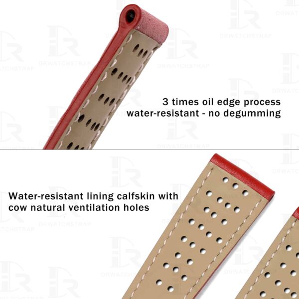 3 times oil edge and water-resistant calfskin lining