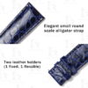 Bey Custom Grand Seiko Heritage Collection Blue leather Watch Strap 22mm handmade for sale (2)