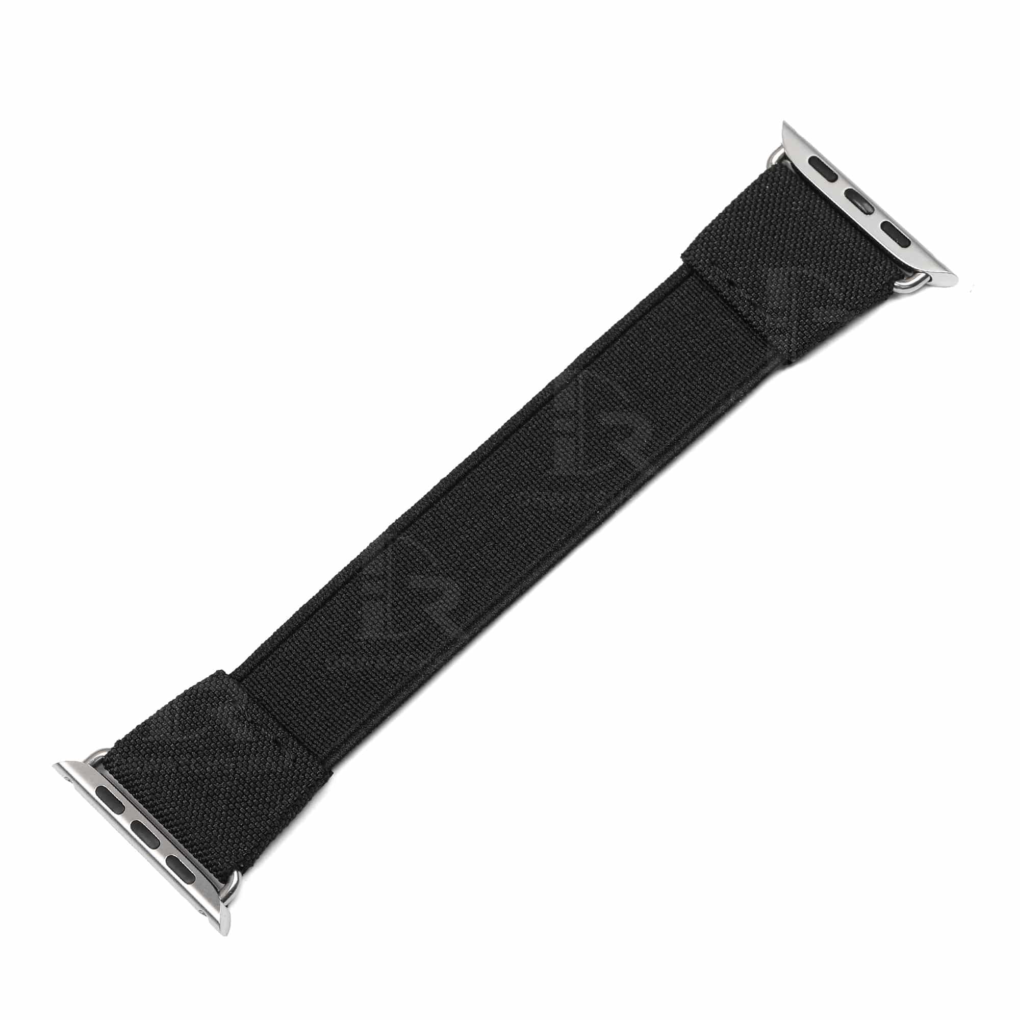 Buy custom Apple iphone Black Elastic Watch strap 38mm 40mm 42mm 44mm handmade for sale (1)