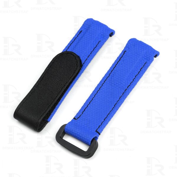 Buy custom Rolex DIW Daytona Blue Rubber carbon watch bands 20mm handmade for sale (1)