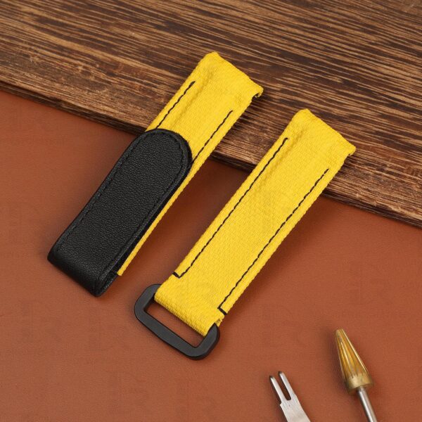 Buy custom Rolex DIW Daytona Yellow Rubber watch bands 20mm handmade for sale (2)