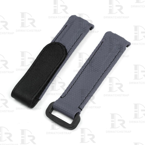 Buy custom Rolex DIW Daytona Dark Grey Rubber carbon watch bands 20mm handmade for sale