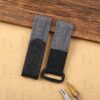 Buy custom Rolex DIW Daytona Dark Grey Rubber carbon watchbands 20mm handmade for sale