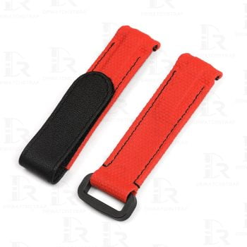 25mm Nylon Fabric with Leather Watch Band Replacement Strap For RICHARD  MILLE