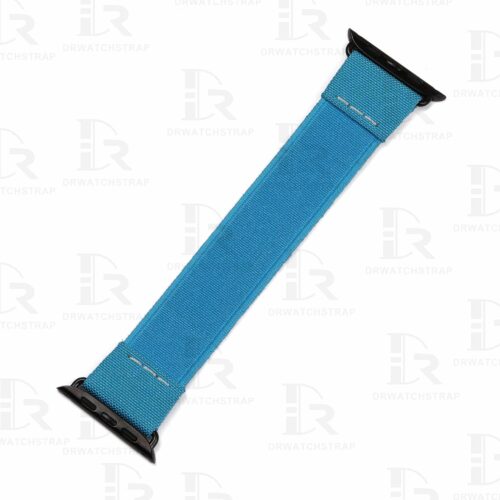 Buy custom Apple Blue Elastic watch bands 38mm 40mm 42mm 44mm handmade for sale