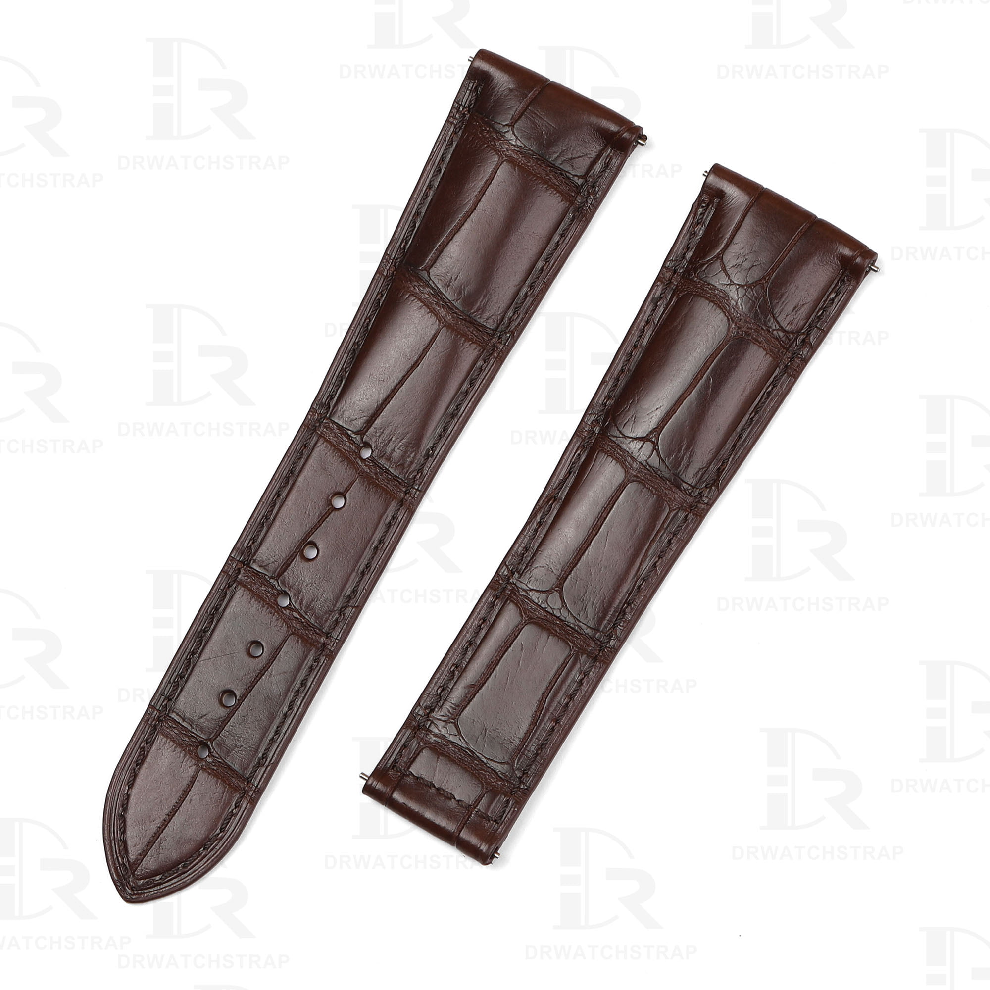 Buy Custom Cartier Tank quick release Brown leather straps 23mm handcrafted for sale (1)