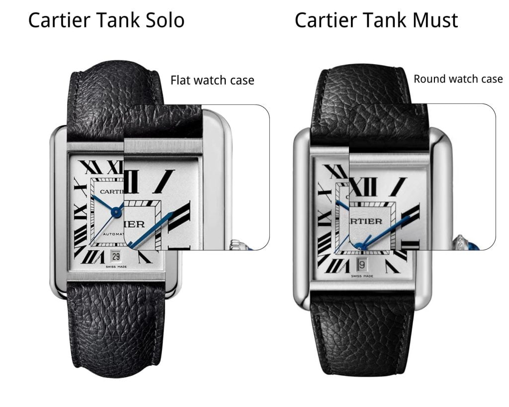 What is the difference between the Cartier Tank solo vs Tank Must