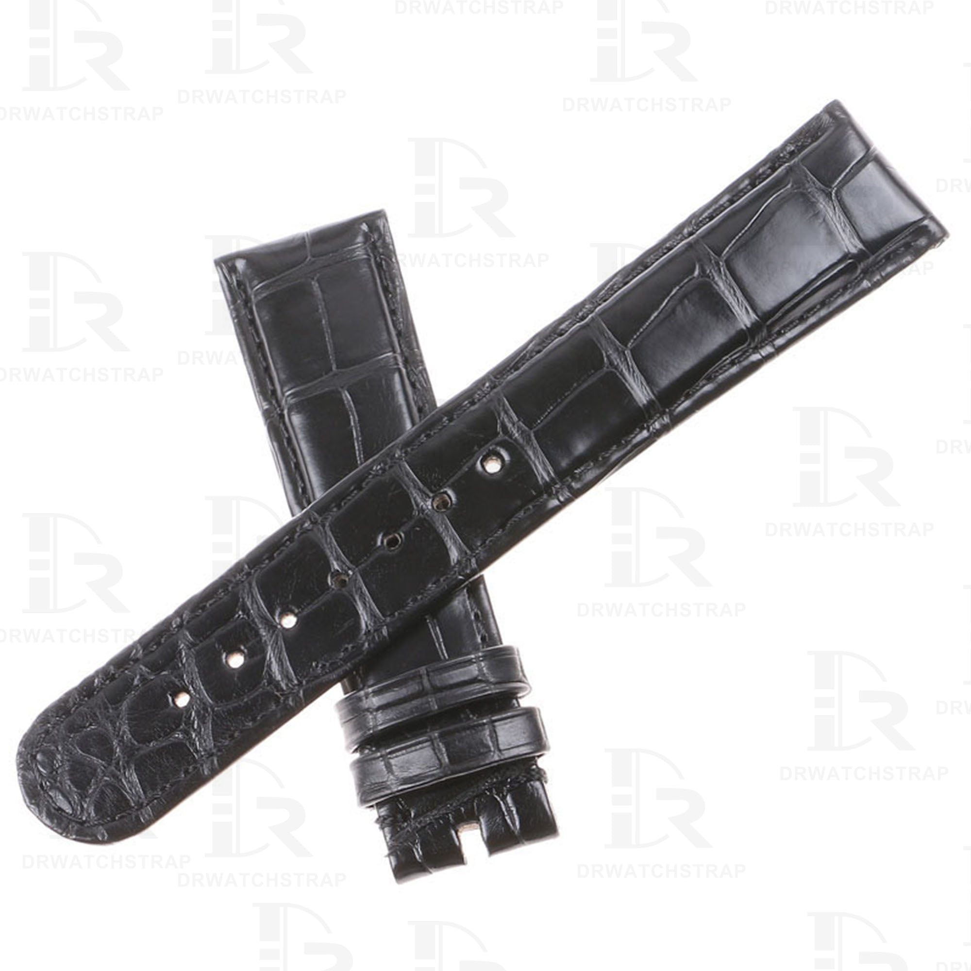 Buy Custom EBEL Classic 100 Black leather watchband 20mm for sale