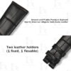 Buy custom Omega Seamaster Black leather watch bands 19mm for sale (1)