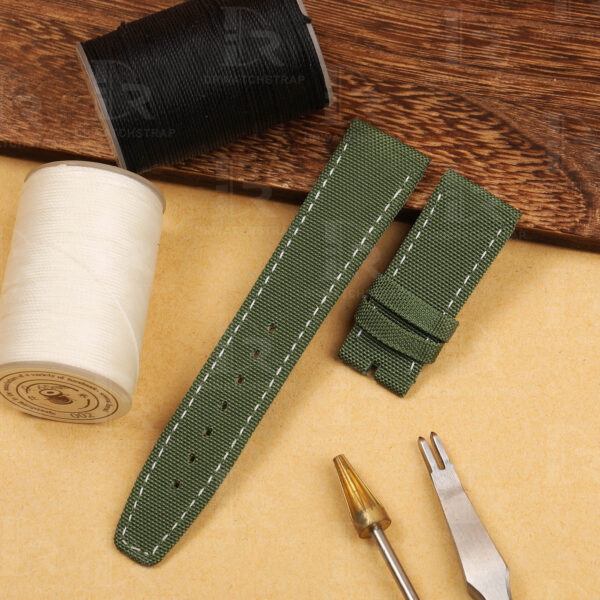 Buy Custom Tudor Black Bay P01 Oliver Green nylon fabric strap Handmade watchbands (1)