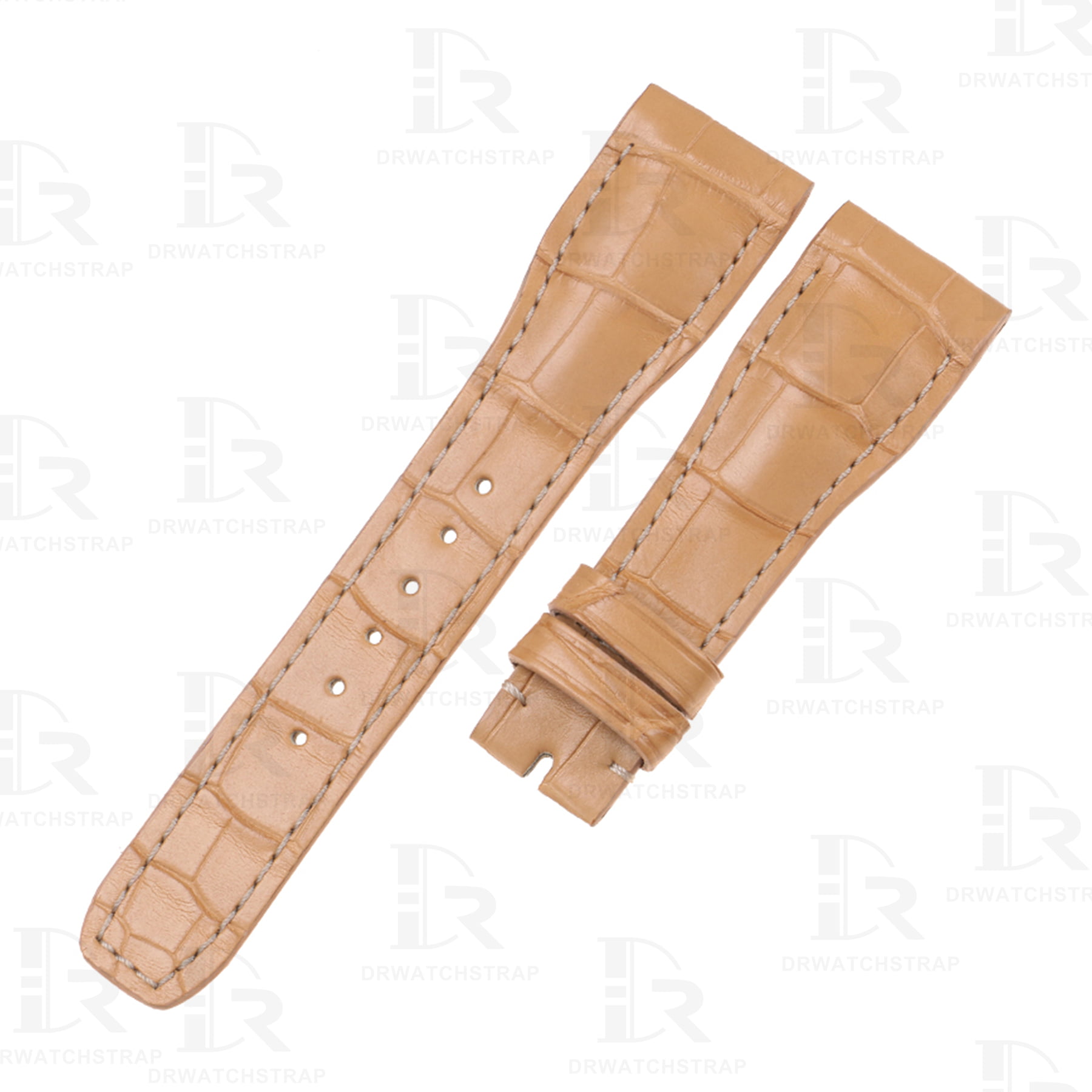 Buy custom Baume et Mercier Hambleton Creighton Clays Khaki leather straps 20mm 22mm 26mm 28mm 32mm handmade for watch strap