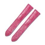 Cartier Santos 100 replacement pink alligator leather straps watch bands for sale