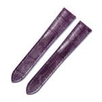 Genuine custom purple alligator leaher strap and watch band replacement for Cartier Ballon bleu watches - OEM high-end quality watchbands online at a low price