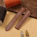 Custom black bay p01 tudor straps Brown Suede leather watch strap replacement 20mm