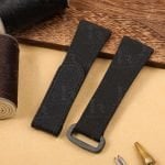 Custom IWC Top Gun Black canvas nylon strap 20mm 21mm 22mm (2)