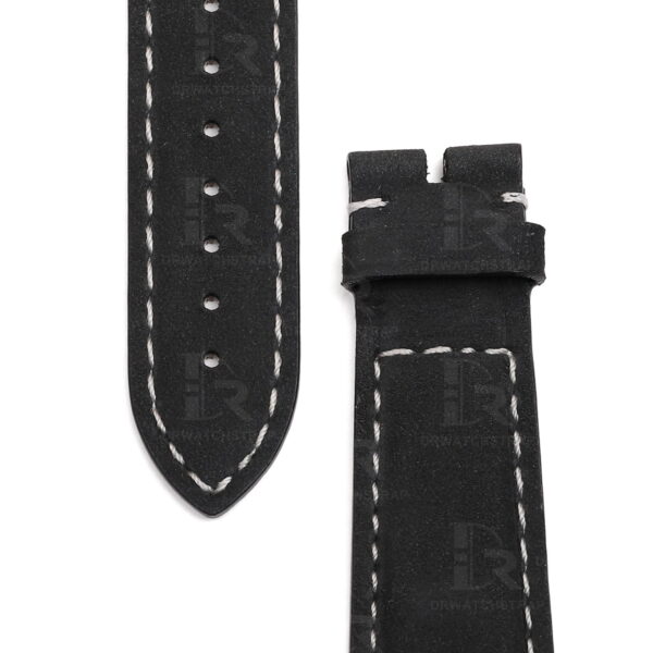 Buy Custom Patek Philippe 5230P Black Suede leather watchbands 20mm Handmade for band watch (2)