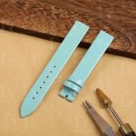 Custom afternarket best high-end quality green satin leather Bulgari Bvlgari B.Zero1 watch band & watch strap replacement for Bvlgari luxury mens women watches - Shop the premium satin material straps and wrist bands for sale low price from dr watchstrap